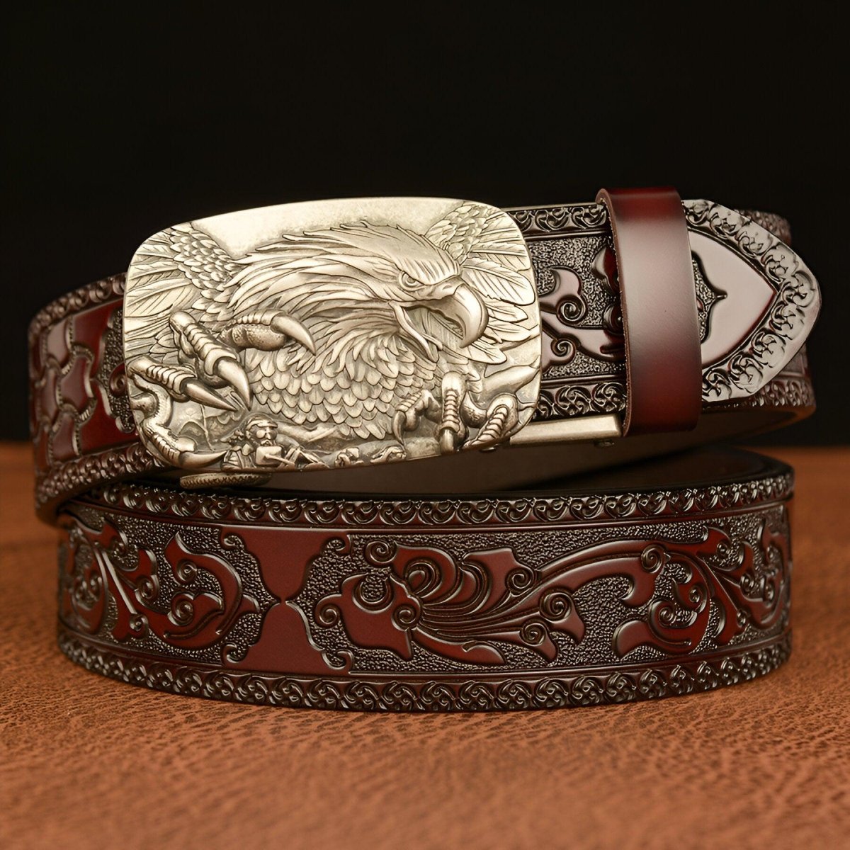 Belt Esprit Animal to motif Aigle, model GhCal - Zictor