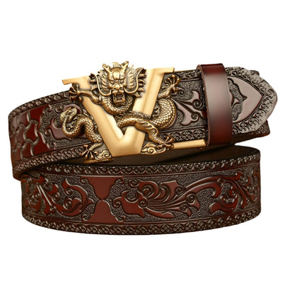 Dragon Belt With Textured Strap - Model Peytin