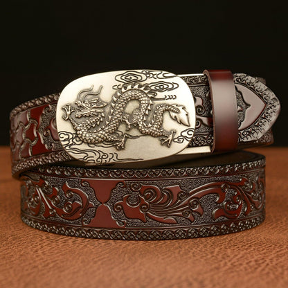 Belt Esprit Animal to motif dragon asiatique, model Lucca - Zictor