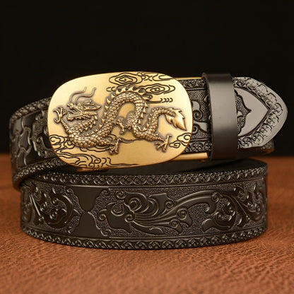 Belt Esprit Animal to motif dragon asiatique, model Lucca - Zictor