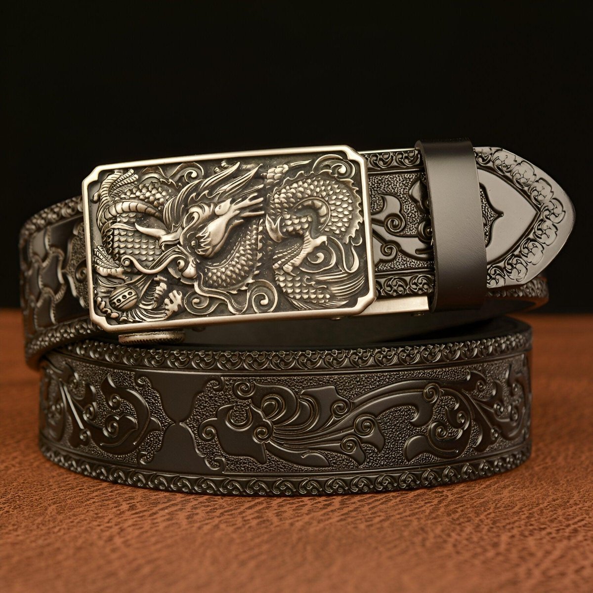 Belt Esprit Animal to motif Dragon dans the airs, model Luz - Zictor