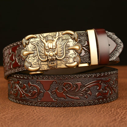 Belt Esprit Animal to motif Dragon with griffes, model Kolby - Zictor