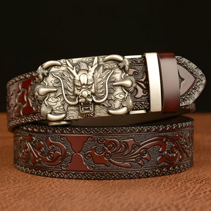 Belt Esprit Animal to motif Dragon with griffes, model Kolby - Zictor
