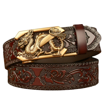 Dragon Motif Belt With Z Letter - Model Indie