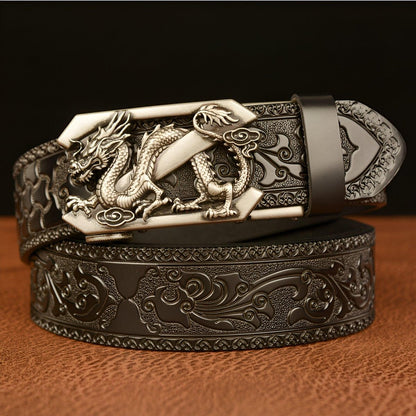 Belt Esprit Animal to motif Dragon with lettre Z, model Indie - Zictor