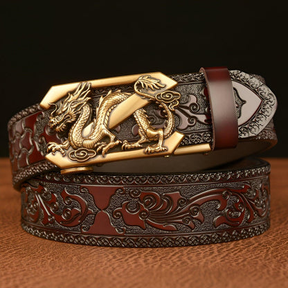 Belt Esprit Animal to motif Dragon with lettre Z, model Indie - Zictor