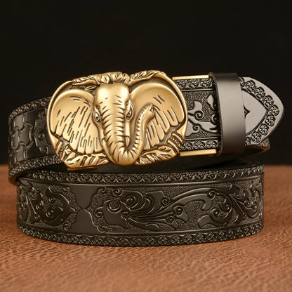 Belt Esprit Animal to motif tête d'éléphant, model RCypress - Zictor