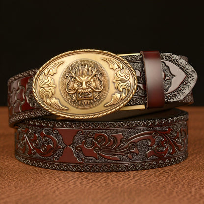Belt Esprit Animal to motif tête of Dragon, model PaIlkeryyane - Zictor