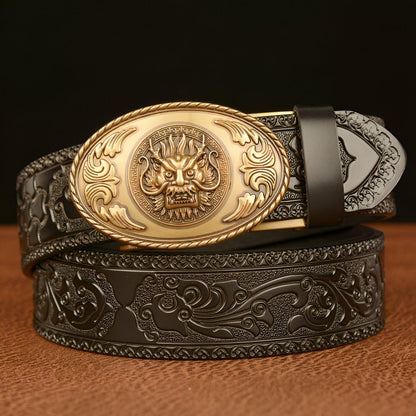 Belt Esprit Animal to motif tête of Dragon, model PaIlkeryyane - Zictor