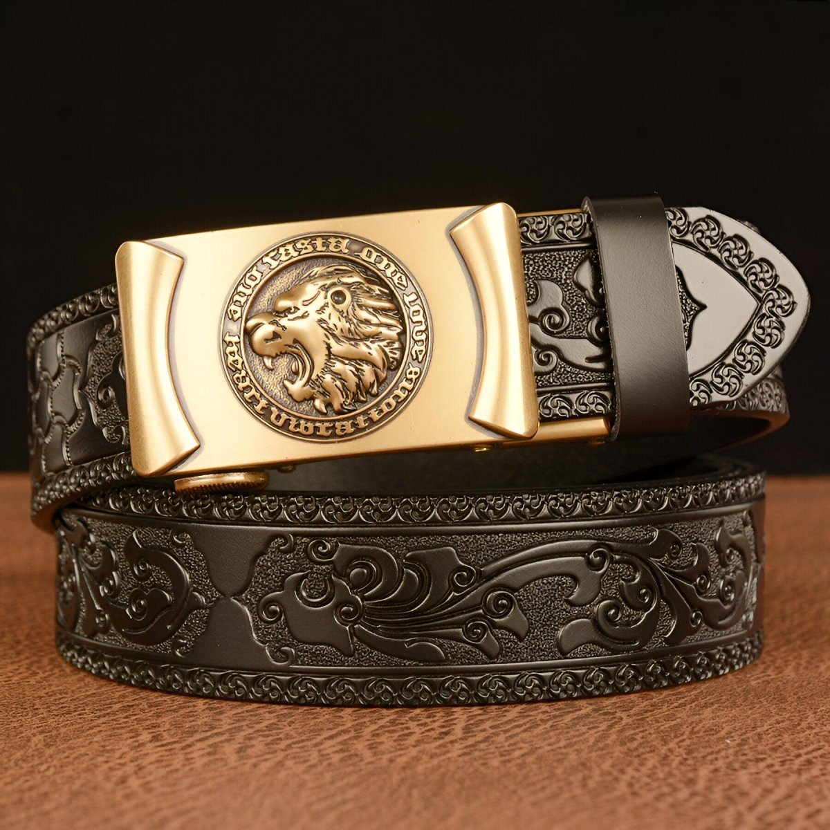 Belt Esprit Animal to motif tête of lion, model Dian - Zictor