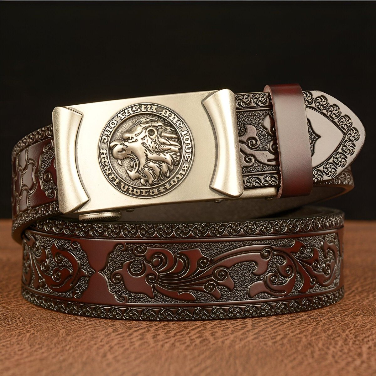 Belt Esprit Animal to motif tête of lion, model Dian - Zictor