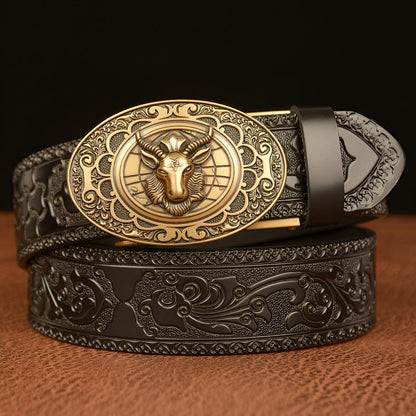 Belt Esprit Animal to motif tête of Mouton, model Lenongo - Zictor