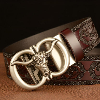 Belt Animal TO Motif Tete Of Taureau Model Peytony by Zictor