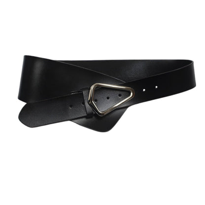 Belt Wide Xxl Asymetrique TO Buckle Triangulaire Model Kacie by Zictor