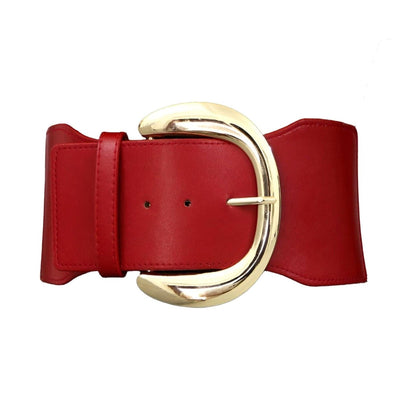 Large XXL Belt with Gold Buckle Imposing - Model Paislei