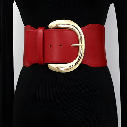 Belt Wide Xxl TO Buckle Golden Imposante Model Paislei by Zictor
