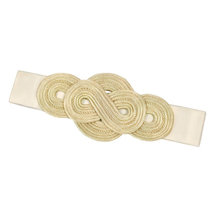 Belt Extra Wide XXL to forme géométrique, model Eugénie - Zictor