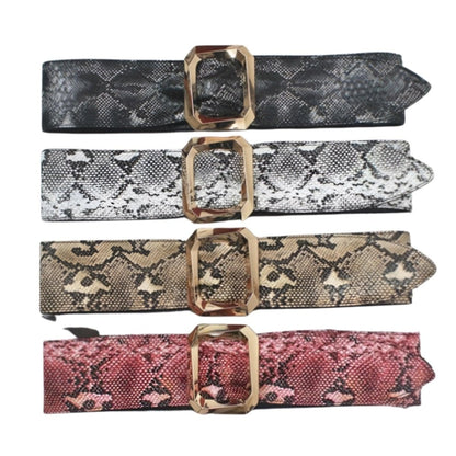 Belt Wide Xxl TO Imprime Peau Of Serpent Model Sable by Zictor