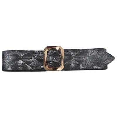 Large XXL Snake Print Belt - Model Sand