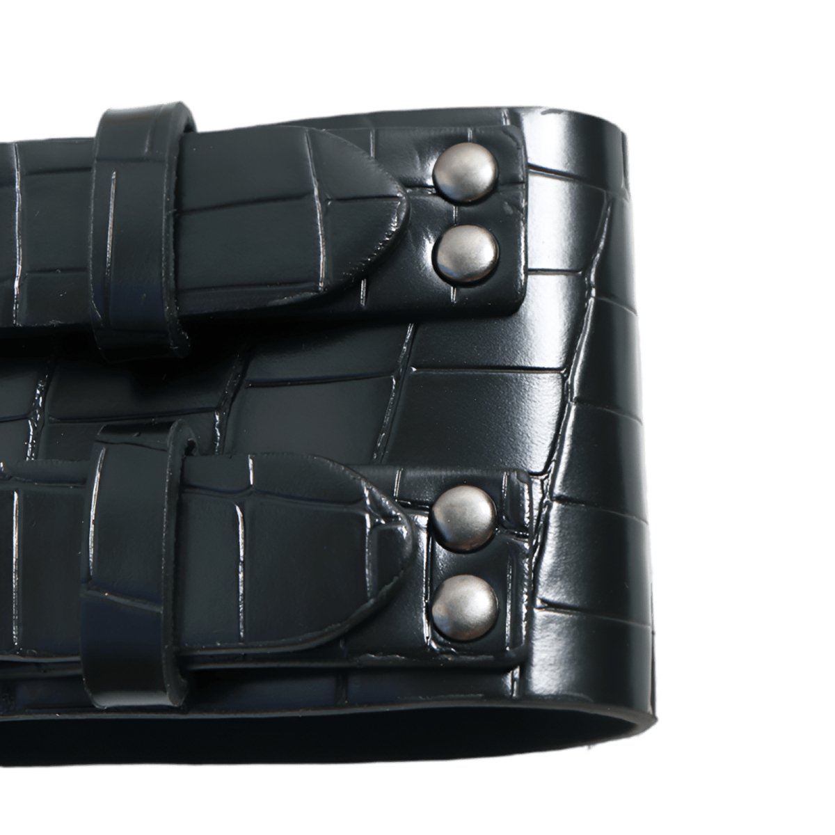 Belt Wide Xxl TO Quadruple Buckles Style Crocodile Model Rebel by Zictor