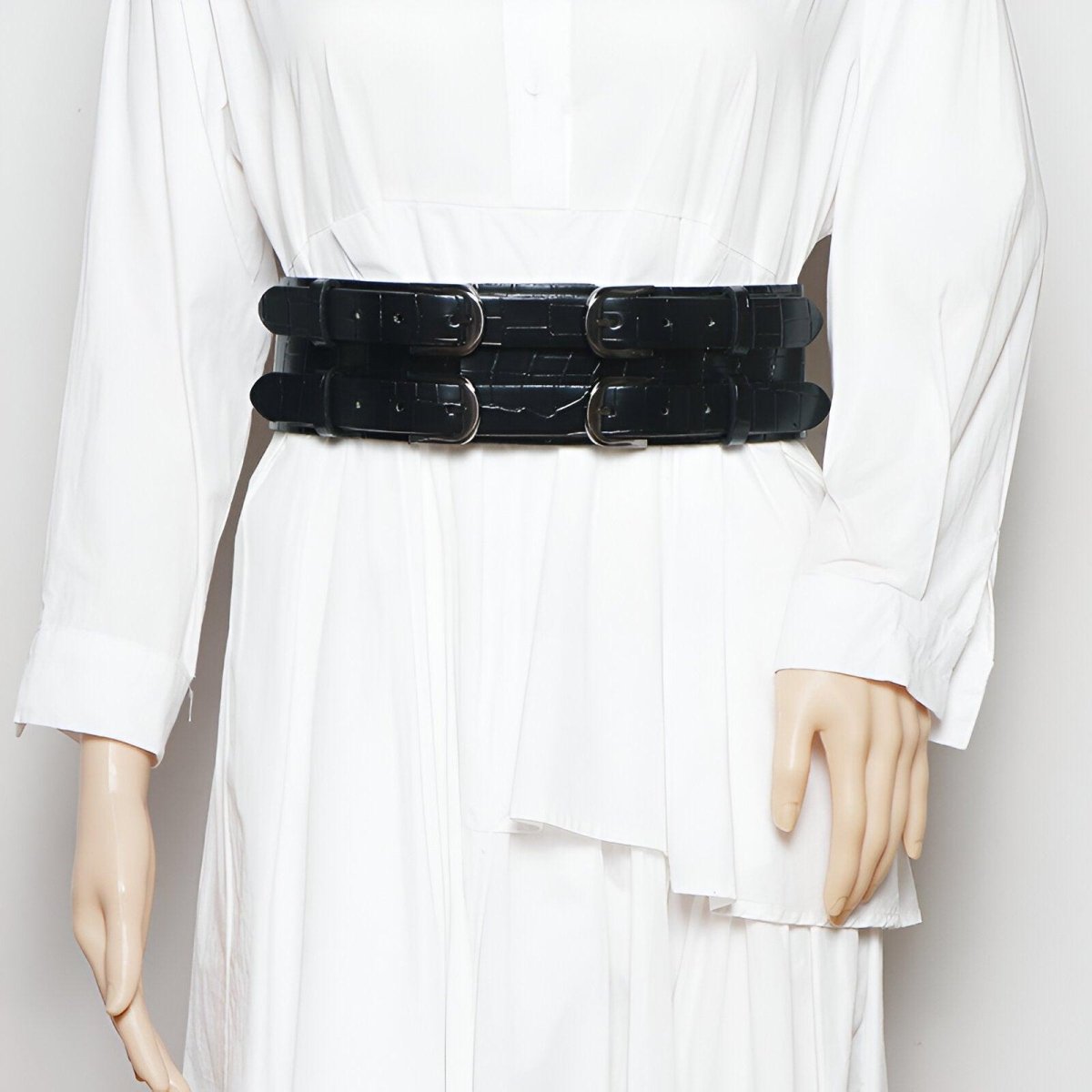 Belt Wide Xxl TO Quadruple Buckles Style Crocodile Model Rebel by Zictor