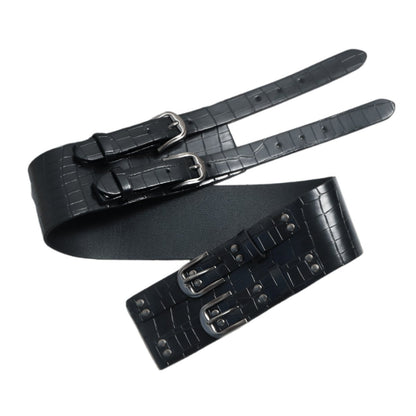 Belt Wide Xxl TO Quadruple Buckles Style Crocodile Model Rebel by Zictor