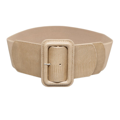 Large XXL Elastic Belt With Wide Buckle - Model Jessee