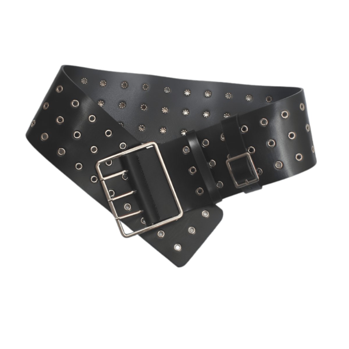 Belt Extra Wide XXL to triple prongs and multiples rivets, model Sidney - Zictor