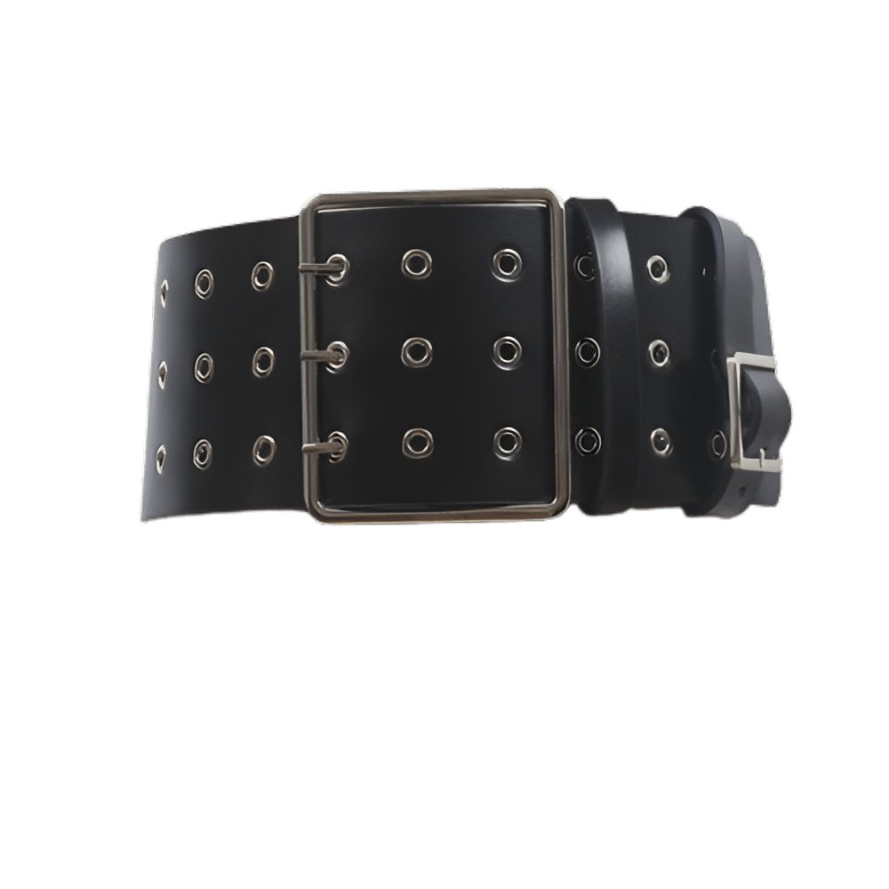 Belt Wide Xxl TO Triple Prongs And Multiples Rivets Model Sidney by Zictor