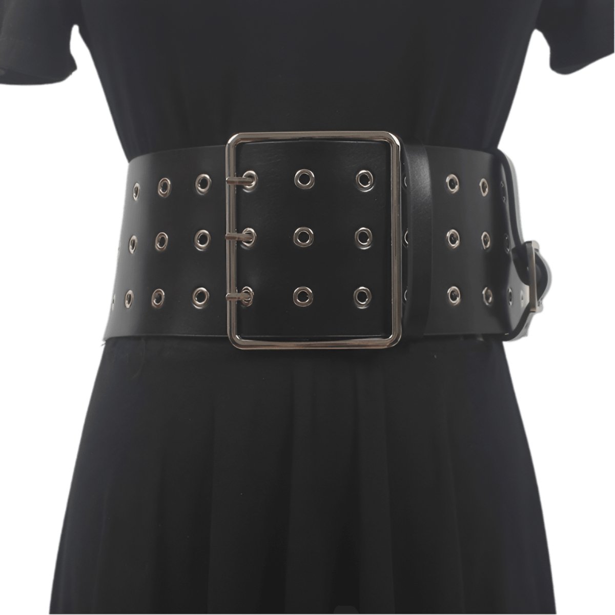 Belt Wide Xxl TO Triple Prongs And Multiples Rivets Model Sidney by Zictor