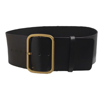 Black Belt XXL With Gold Rectangular Buckle - Model Kit
