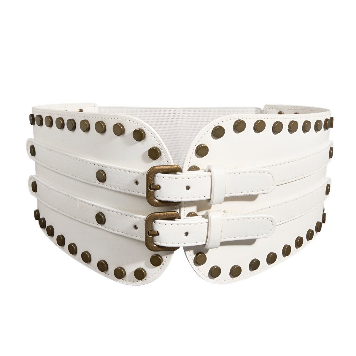 Belt Extra Wide XXL with buckle prong double rang, model Nour - Zictor