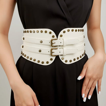 Belt Wide Xxl With Buckle Prong Double Rang Model Nour by Zictor