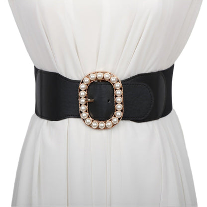 Belt Wide Xxl With Buckle Remplie Of Perles Model 1 Georgie by Zictor