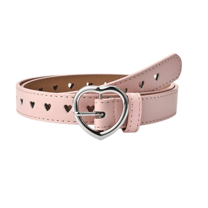 Belt for fille with buckle in coeur, in simili vegan, model Mel - Zictor