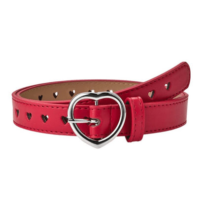 Belt for fille with buckle in coeur, in simili vegan, model Mel - Zictor