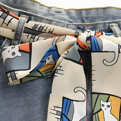 Belt TO Motifs Chats Model Emory by Zictor