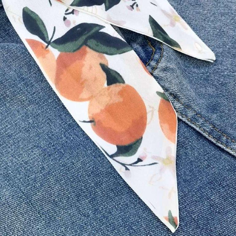Belt TO Motifs Doranges Abstraites Model Jaden by Zictor