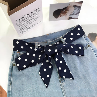 Belt foulard, to pois, model Emerey - Zictor