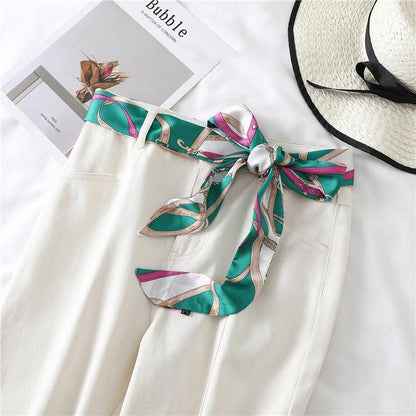 Belt foulard with motif to sac to main, model Lotus - Zictor