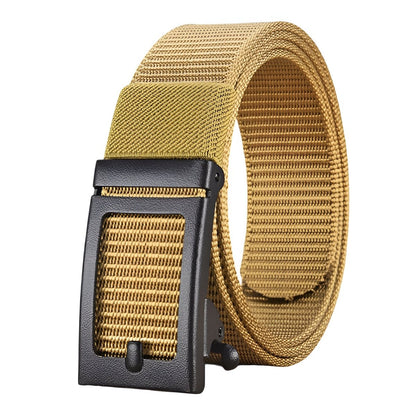 Belt in canvas elastic for men, to buckle auBerkeRayyanyatique, model EMarvel - Zictor