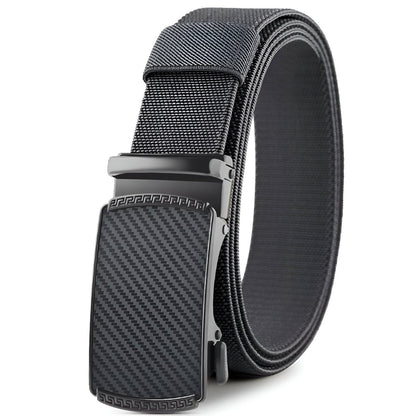 Belt in canvas elastic for men, to buckle auBerkeRayyanyatique, model Korey - Zictor