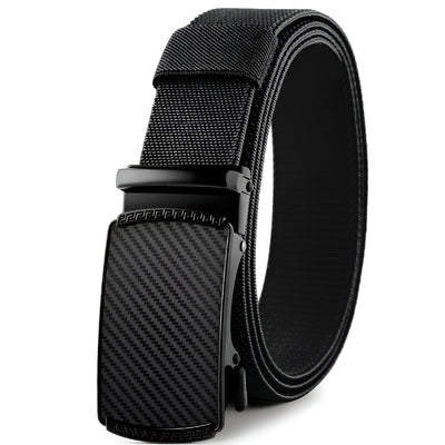 Woven Elastic Belt For Men With Auto Buckle - Model Korey