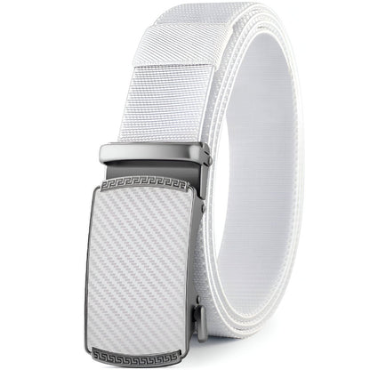 Belt in canvas elastic for men, to buckle auBerkeRayyanyatique, model Korey - Zictor