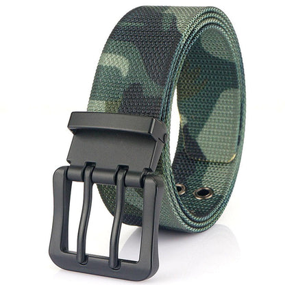 Belt in Canvas Nylon to double prong, model Peytyn - Zictor