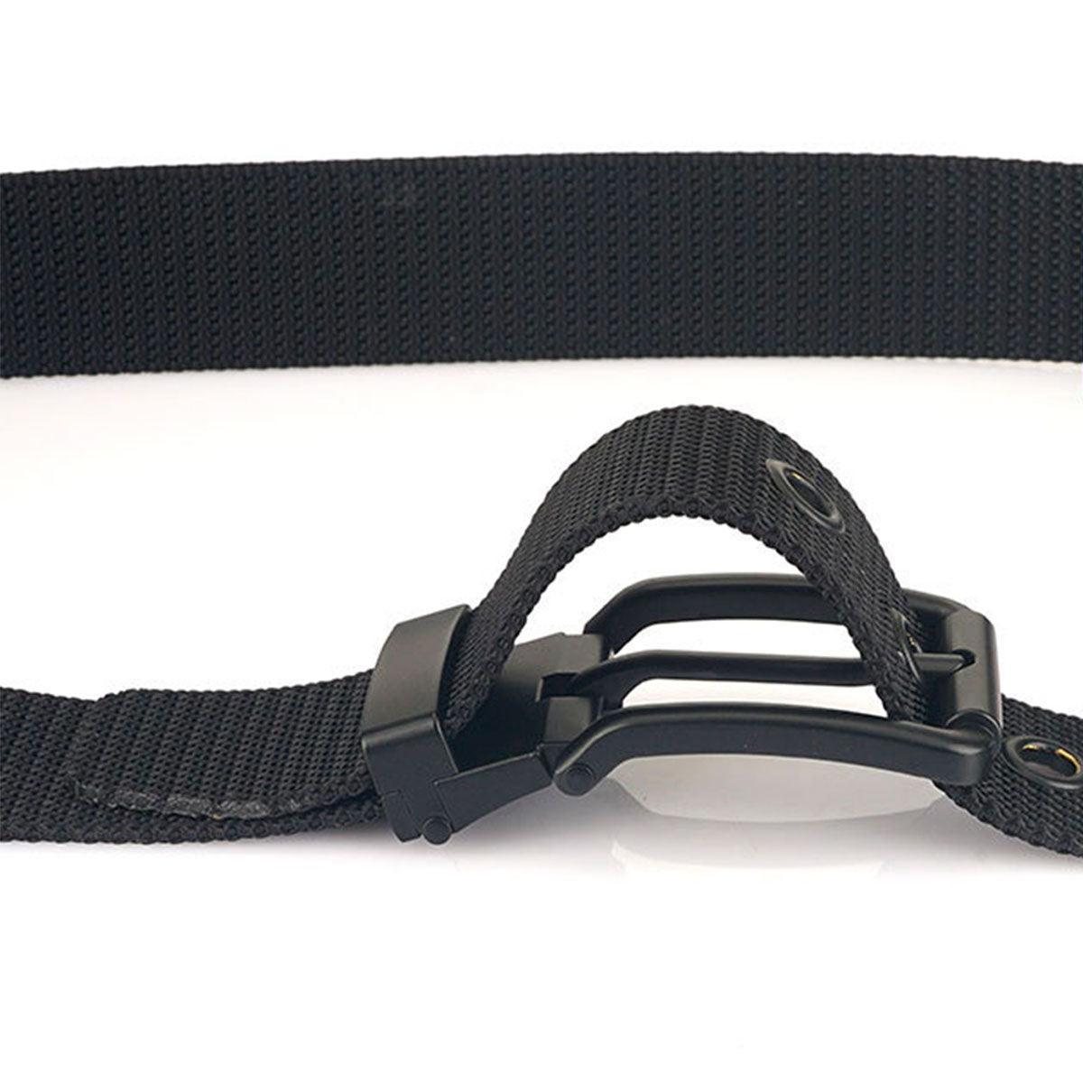 Belt Canvas With Buckle Black Model Daryl by Zictor