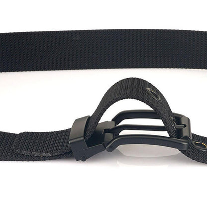 Belt Canvas With Buckle Black Model Daryl by Zictor