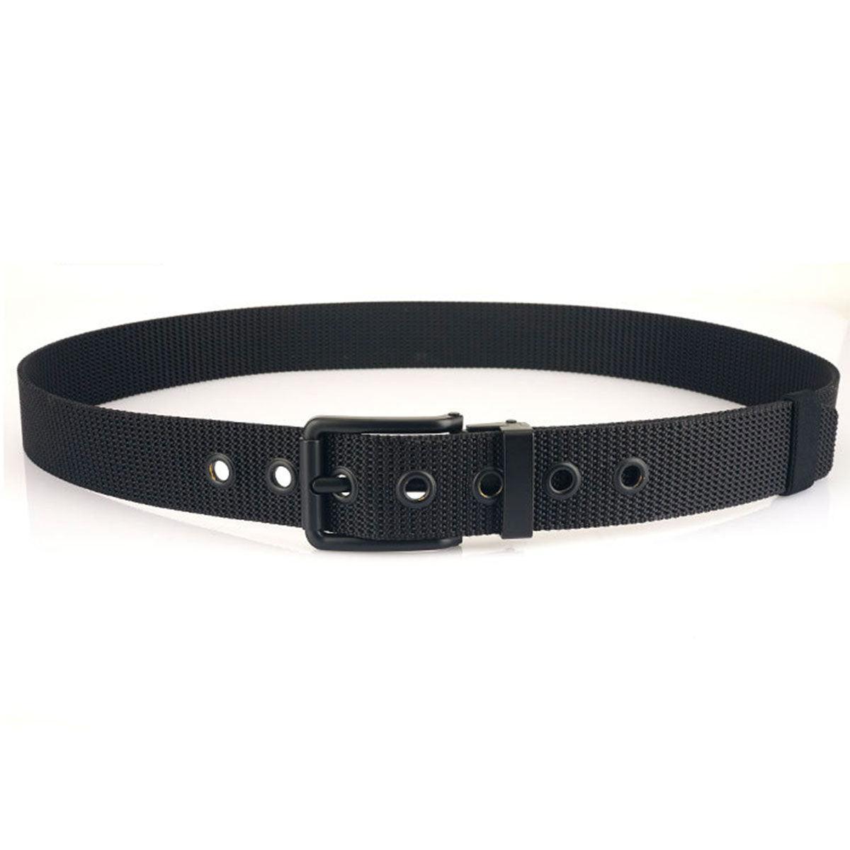Belt Canvas With Buckle Black Model Daryl by Zictor