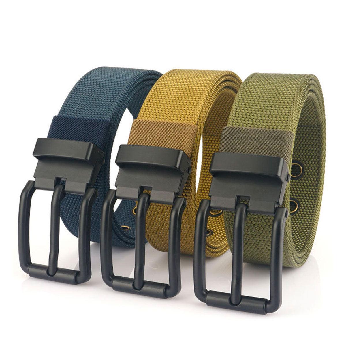 Belt Canvas With Buckle Black Model Daryl by Zictor
