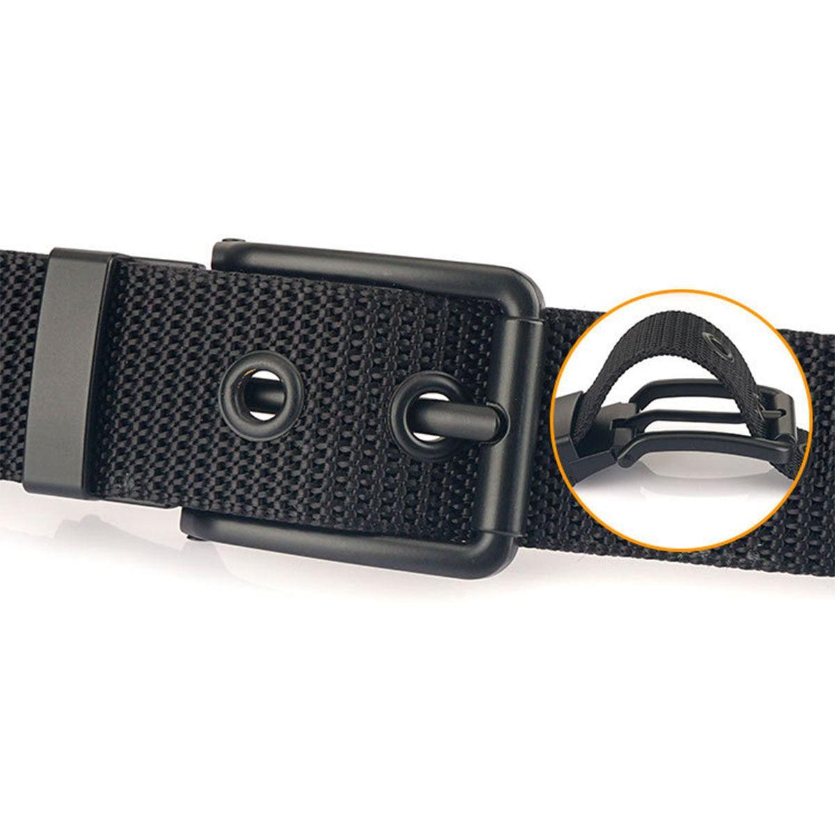 Belt Canvas With Buckle Black Model Daryl by Zictor